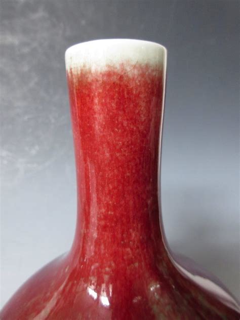 Antique Chinese Porcelain Ox Blood Vase Zentner Collection