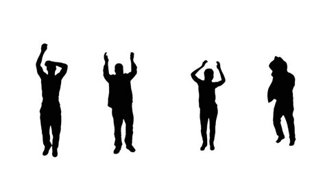 People Cheering Silhouette at GetDrawings | Free download