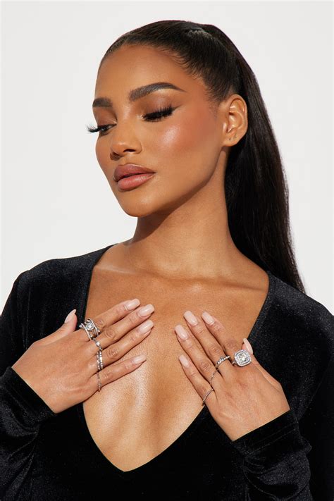 Caught My Attention 10 Piece Ring Set Silver Fashion Nova Jewelry Fashion Nova