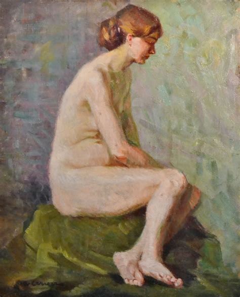 Post Impressionist Nude French School Antique Oil Paintings