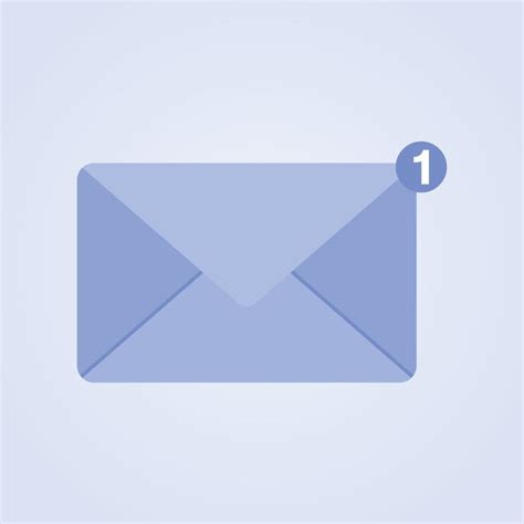 Email Envelope With Open Blank Isolated On Blue Background