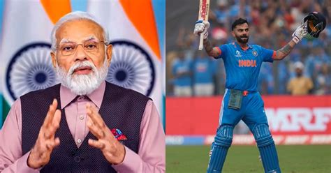 Pm Narendra Modi Congratulates Virat Kohli As He Becomes First Ever