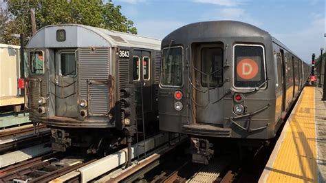 Bmt West End Line D Trains With Nis Q And Garbage Train Bay Th