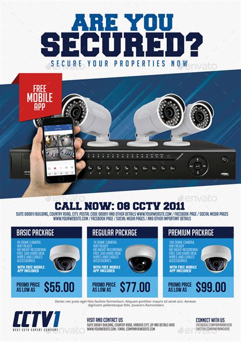 Cctv Package Flyer Cctv Security Systems Home Security Systems