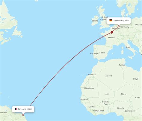 Flights From Cayenne To Dusseldorf Cay To Dus Flight Routes