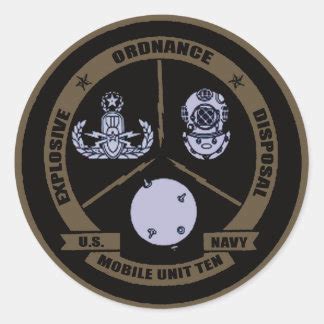 EODMU10 ROUND STICKERS