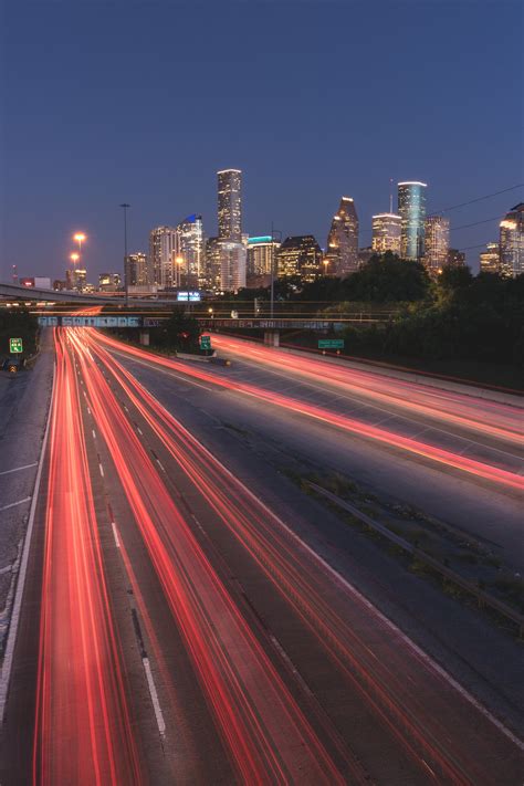 Downtown Houston Skyline and Be Someone Mural at Sunset July - Etsy