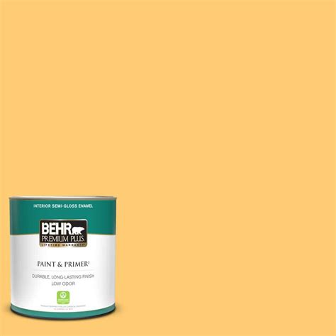 Behr Premium Plus Qt B Spiced Butternut Semi Gloss Enamel Low