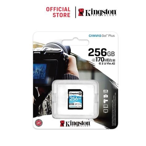 Kingston 256GB Canvas Go Plus SD Card Full HD 4K UHD 170MB S SDG3