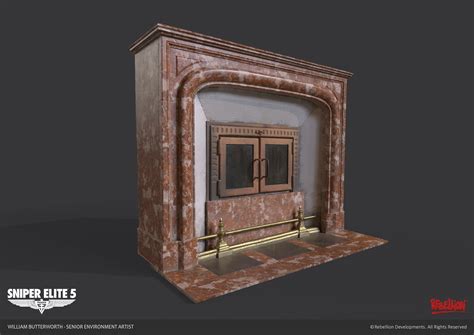 William Butterworth Sniper Elite 5 Chateau Fireplace Photogrammetry