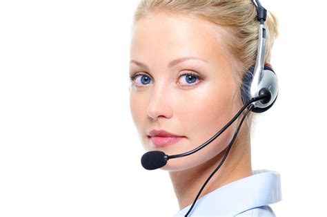 Portrait De La Belle Femme Blonde Avec Un Casque Photo Gratuite