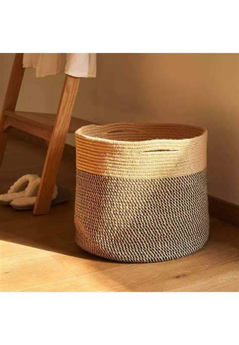 Buy FURNY MATTER Wide Cotton Rope Laundry Basket Online ZALORA Malaysia