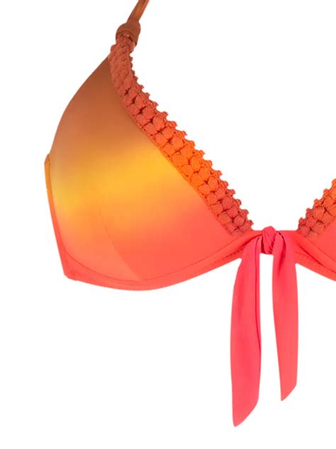 Amir Slama Tie Dye Bow Detai Bikini Set Multicolour FARFETCH