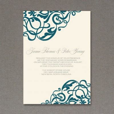 Invitation Template: Corner Scroll Design – Download & Print