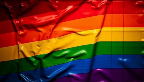 Premium Photo Rainbow Lgbt Flag Background Colorful Flag Blowing In