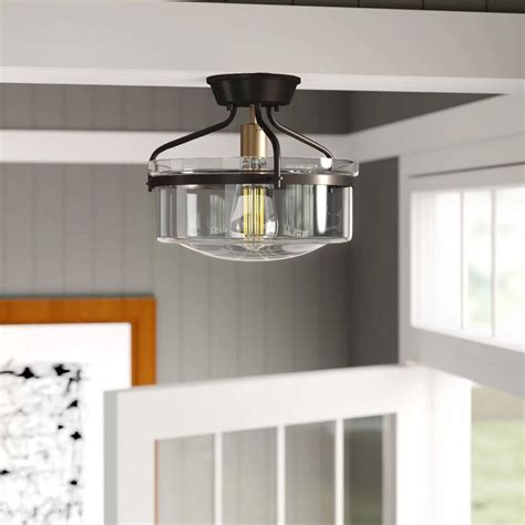 Pollak Glass Semi Flush Mount