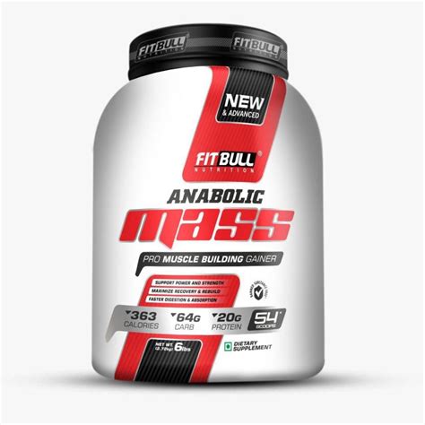 Fitbull Nutrition Anabolic Mass Gainer 2 72kg Weight Gainers Mass