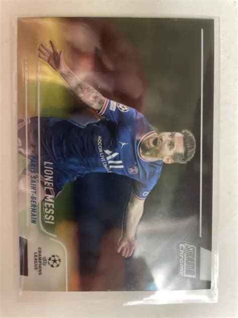 Lionel Messi Topps Stadium Club Chrome Uefa Champions League Psg