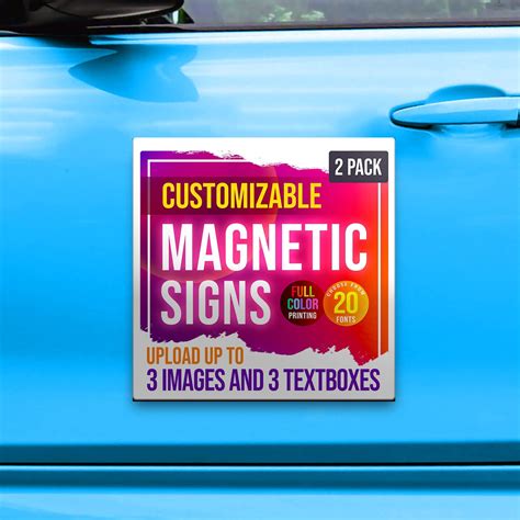 Amazon Pack X Custom Magnet Signs In Full Color For