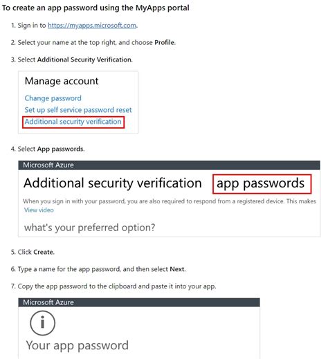 How To Create App Password And Two Way Authentication In Office 365 Microsoft Community