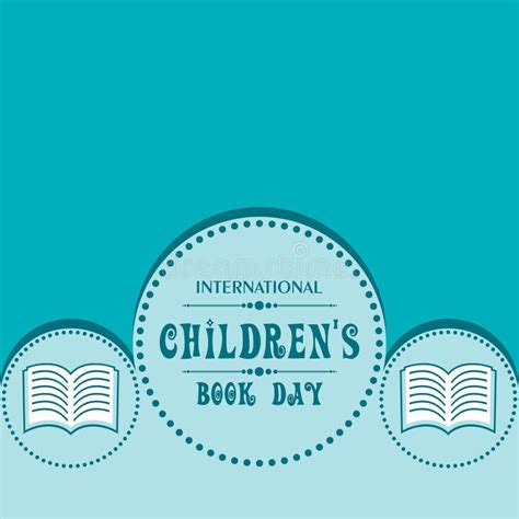 International Children`s Book Day Poster Stock Vector - Illustration of ...