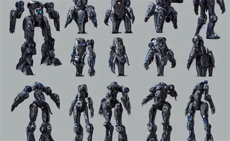 Concept Art Sheet Of A Mech Robot Pinterest Stable Diffusion