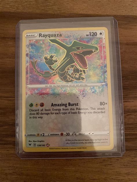 Rayquaza Amazing Rare Pokemon Tcg Vivid Voltage Mint Nm