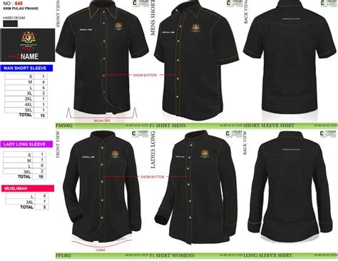 Baju Korporat Selangor Corporate Shirts Uniform Design Grey Shirt