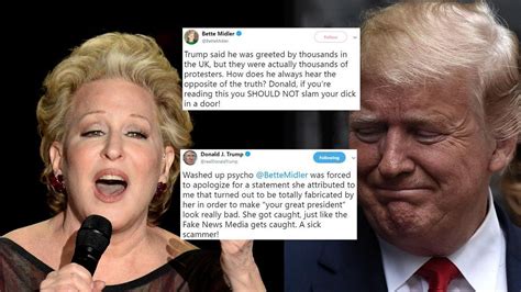 Donald Trump Calls Bette Midler A ‘washed Up Psycho’ After She Launches Nsfw Tirade Against Him