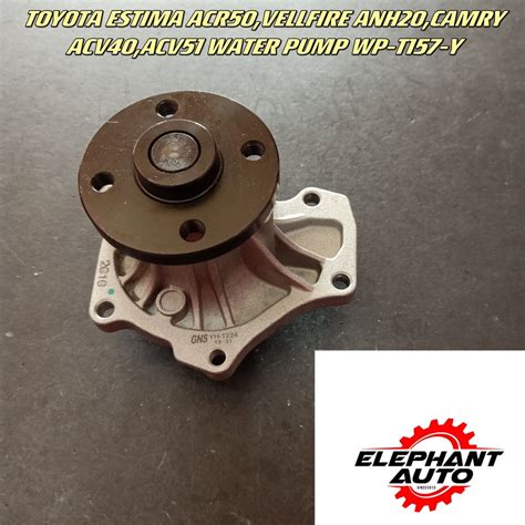 TOYOTA ESTIMA ACR50 VELLFIRE ANH20 CAMRY ACV40 ACV51 WATER PUMP WP T157