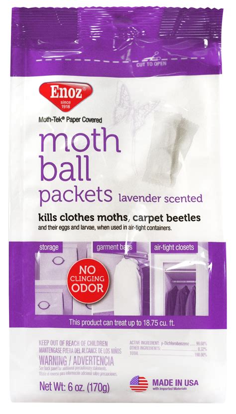 Enoz Moth Balls Packets 6 Oz Lavender Bags Lee Distributors