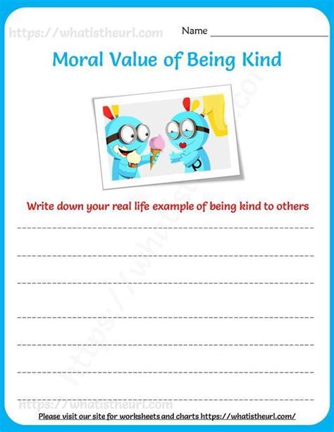 Worksheet On Moral Values Grade 1 And Grade 2 In 2023 School