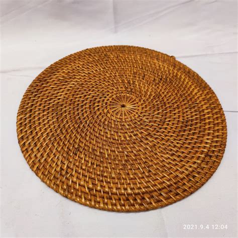 Jual Rattan Placemats Round Placemat Rotan Alas Rotan Anyaman Pr03 20