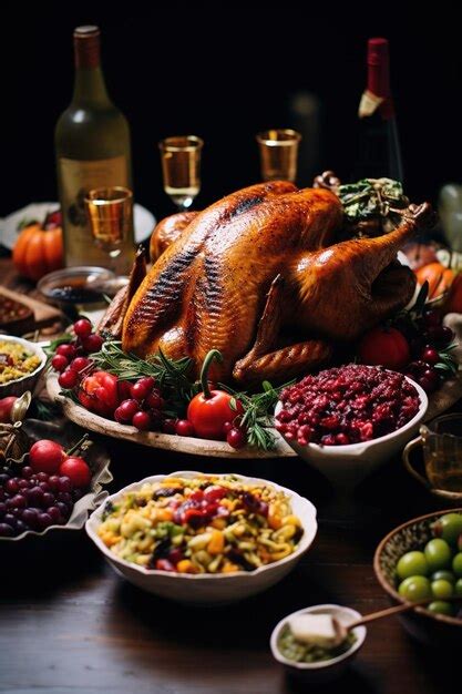 Premium Ai Image A Bountiful Thanksgiving Feast