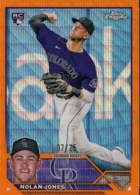 Nolan Jones Topps Chrome Orange Wave Refractor Price Guide