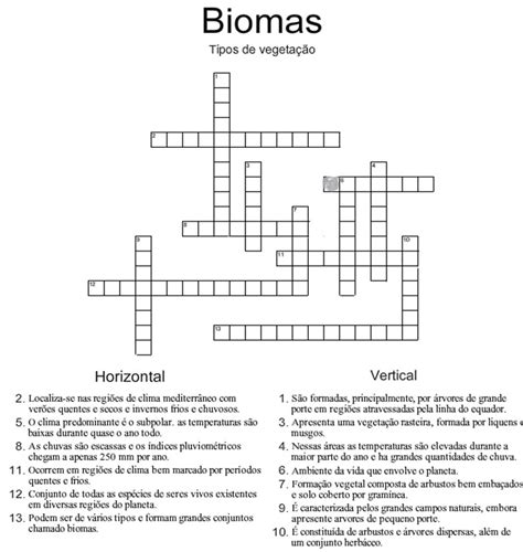 Cruzadinha Sobre Biomas Brasileiros Educa The Best Porn Website