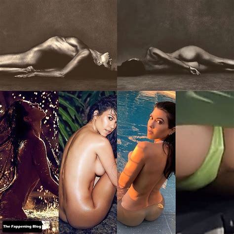 Kourtney Kardashian Nude Collage Photo Thefappening