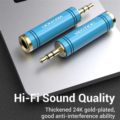 Vention 3.5mm to 6.5mm Audio Adapter - Hi-Fi Sound, Plug & Play ...