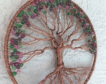 8 Inch Handmade Copper Wire Tree Of Life One Of A Kind Etsy