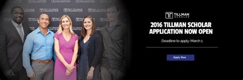 2016 TILLMAN SCHOLARS APPLICATION NOW OPEN Pat Tillman Foundation