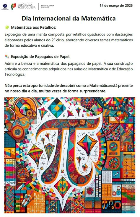Dia Da Matemática 2025 - AEF » Dia Internacional da Matemática