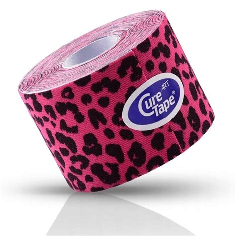 CureTape ART LEOPARD PINK Kinesiotape Kinesiotaping 5cm Kinesiology