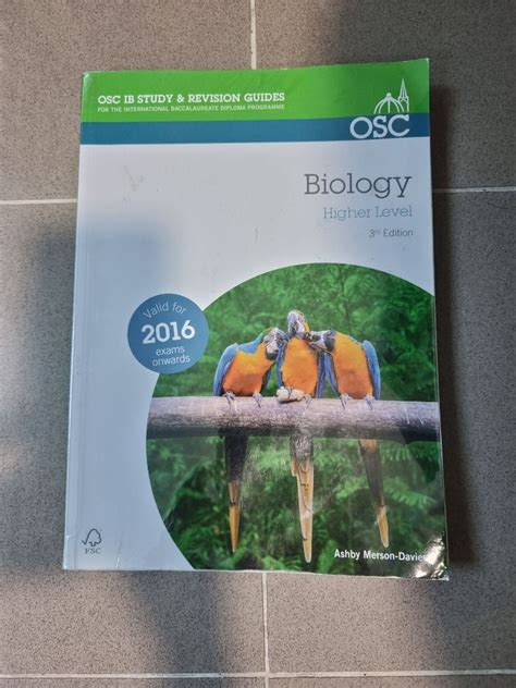 Osc Ib Biology Hl Revision Guide Hobbies Toys Books Magazines