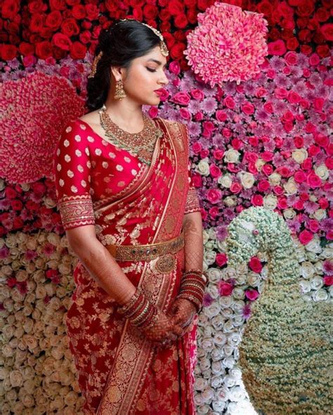 Divine Red Soft Banarasi Silk Saree With Angelic Blouse Piece Silkfolks