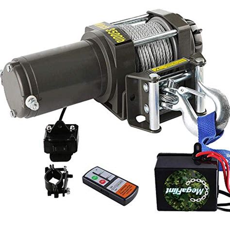 ATV Winch 12V Electric Winch UTV Utility 3500LBS Winch 1591KGS Recovery Boat Trailer Winch Truck ...