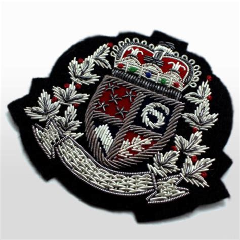 Custom Patch Bullion Wire Blazer Crest Well Done Badges