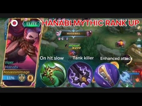 Hanabi Mythic Rank Up Youtube