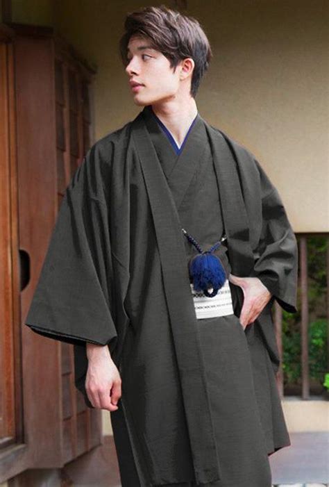 Mens Kimono Japanese Kimono Male Traditional Japanese Kimono Male