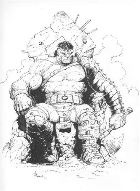 World Breaker Hulk Gary Frank In T Shen S Commissions Sketches