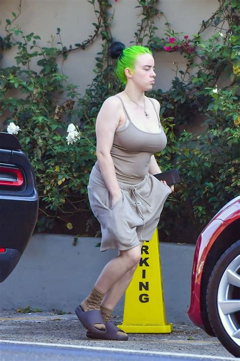 BILLIE EILISH with Bright Green Hair Out in Los Angeles 10/11/2020 ...